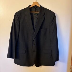 Jos A Bank Blazer Classic Blazer Mens 48S Wool Regal Fit Charcoal